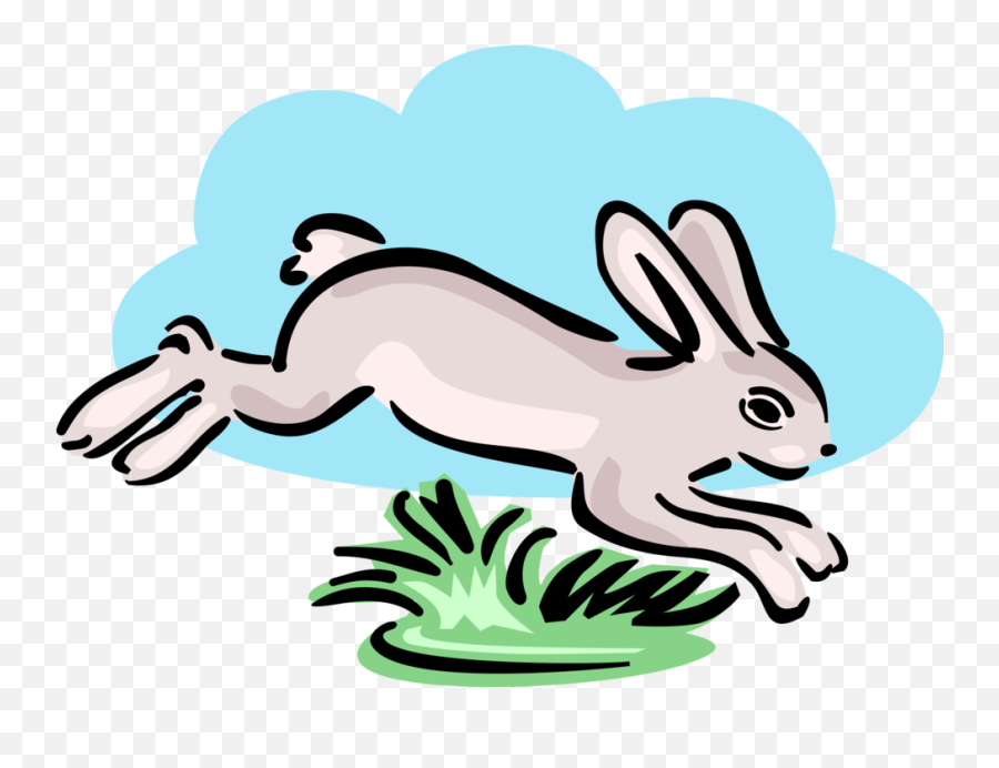 Vector Hops Cartoon Freeuse Stock - Rabbit Hopping Clip Art Clip Art Png,Hops Png