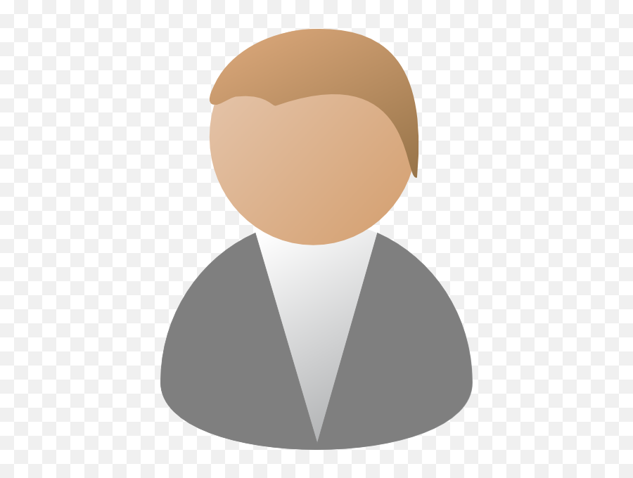 Person Icon Grey No Tie Clip Art - Vector Clip No Person Png,Suit Icon Vector