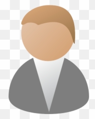 Person Icon Grey No Tie Clip Art - vector clip png