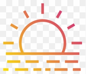 Free Icon Sunset - Outline Of png