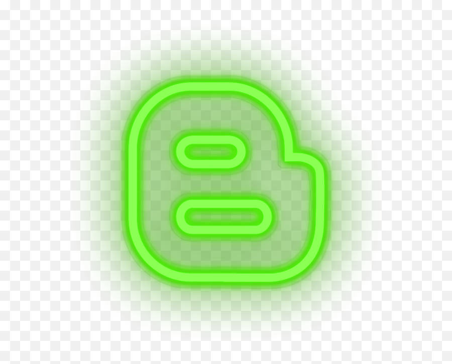 Social Neon Lights - Tagged Blogger Social Network Brand Language Png,Blogger Icon Transparent
