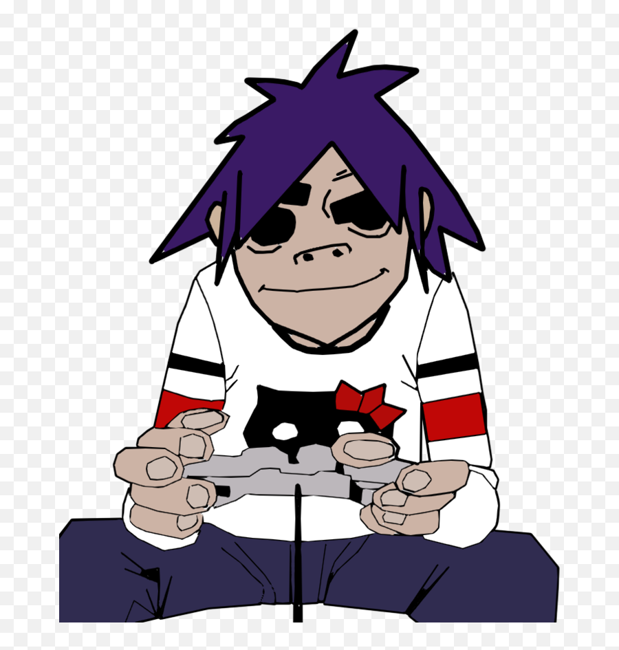 Download Free Png 2d Of Gorillaz Playing Video - Dlpngcom Gorillaz 2d Playing Games,Gorillaz Icon