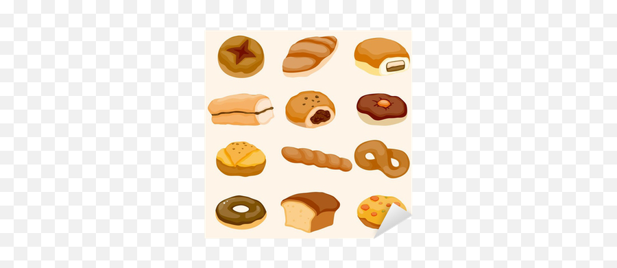 Sticker Cartoon Bread Icon - Pixersus Png,Bakery Cartoon Icon