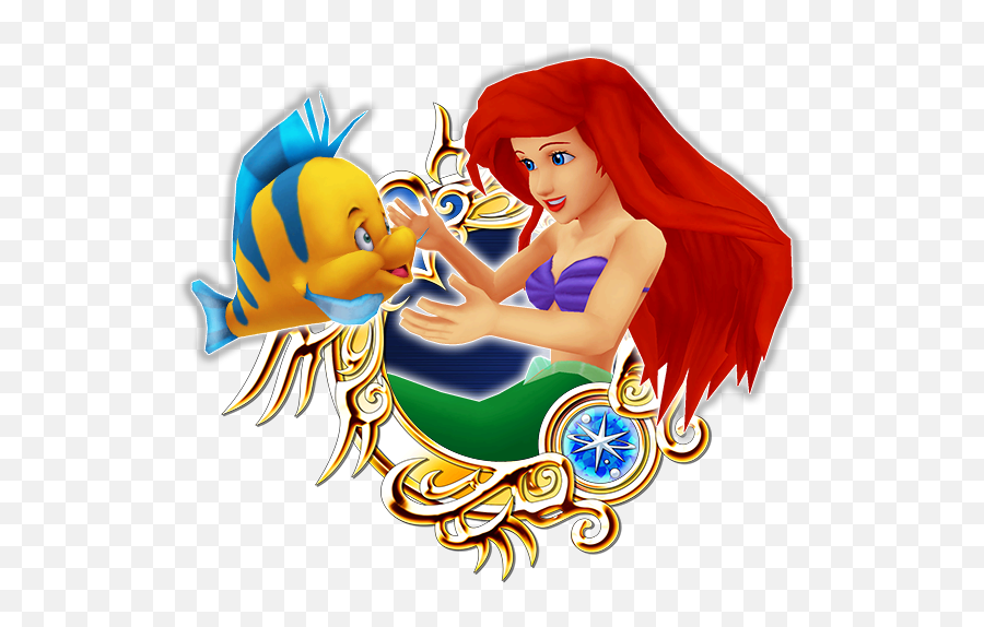 Ariel Flounder - Anime Sora Kingdom Hearts Png,Flounder Png