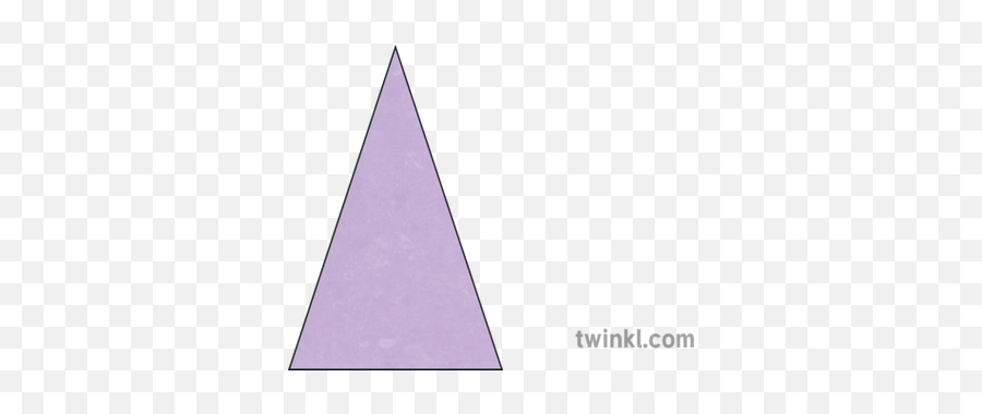Isosceles Triangle Shape 2d Angle Maths Ks2 Illustration - Triangle Png,Triangle Shape Png