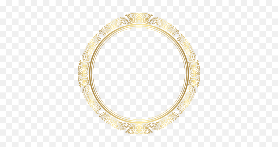 Gold Png And Vectors For Free Download - Dlpngcom Transparent Round Gold Frame,Round Border Png
