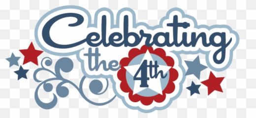 Celebrating The 4th Svg Scrapbook Title Of July Cut - Of Scrapbook png