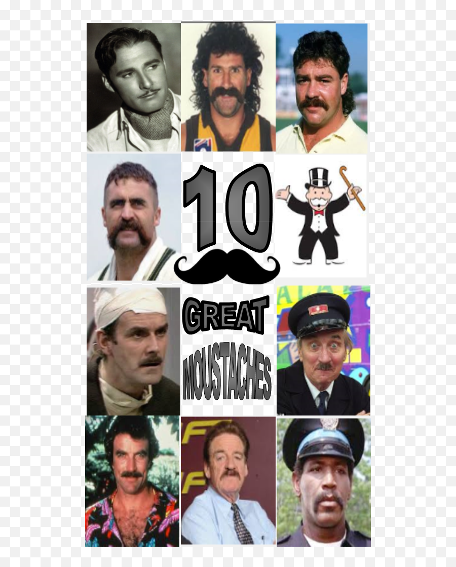 Download Top 10 Moustaches Final - Collage Png Image With No Collage,Moustaches Png