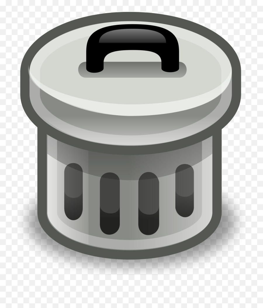Open - Trash Can Clip Art Png,Trash Can Icon Png