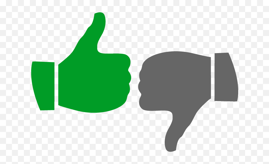 Thumbs Up Down Clipart - Youtube Thumbs Up And Down Png,Youtube Thumbs Up Png