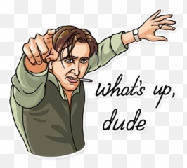 Nicolas Cage Whatsapp Stickers - Cartoon png