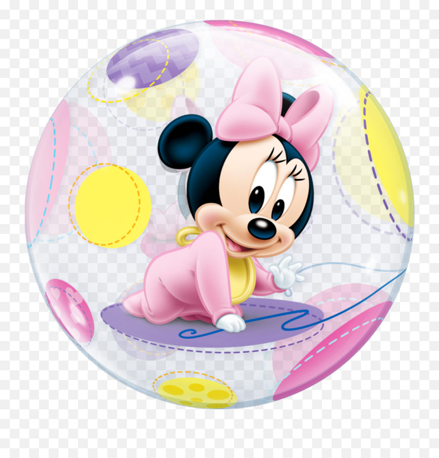 Download Disney Baby Minnie Mouse - Baby Minnie Mouse Bubble Balloon Png,Baby Minnie Mouse Png