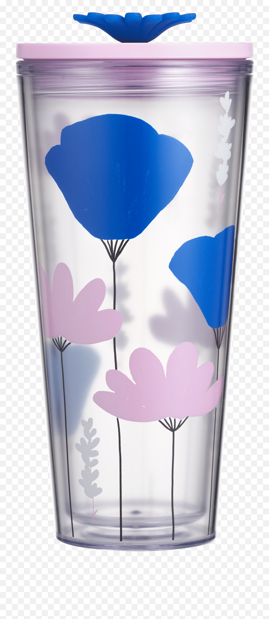 Starbucks Plastic Rising Florals With Stopper Cold Cup - Kl Png,Starbucks Cup Png