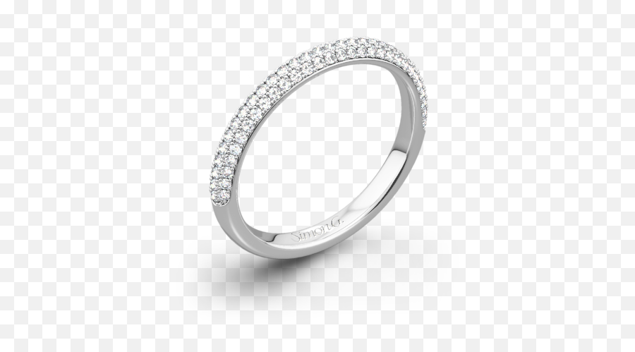 18k White Gold Simon G Lp1935 - D Delicate Diamond Wedding Ring Wedding Ring Png,Wedding Ring Png
