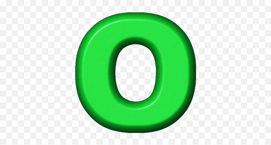 Letter O Png - Green O Alphabet,O Png