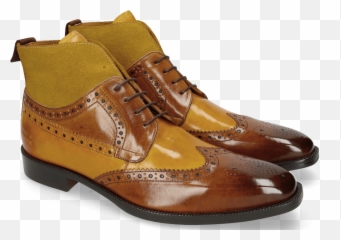 Jeff 34 Cognac Yellow Dark Finishing Sand Suede Pattini - Melvin Hamilton Jeff Mid Boots Png,Sand Transparent