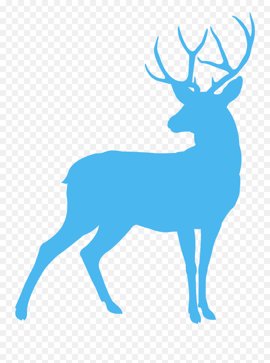 Deer Silhouette - Free Vector Silhouettes Creazilla Deer Deer Silhouette Png,Reindeer Transparent Background