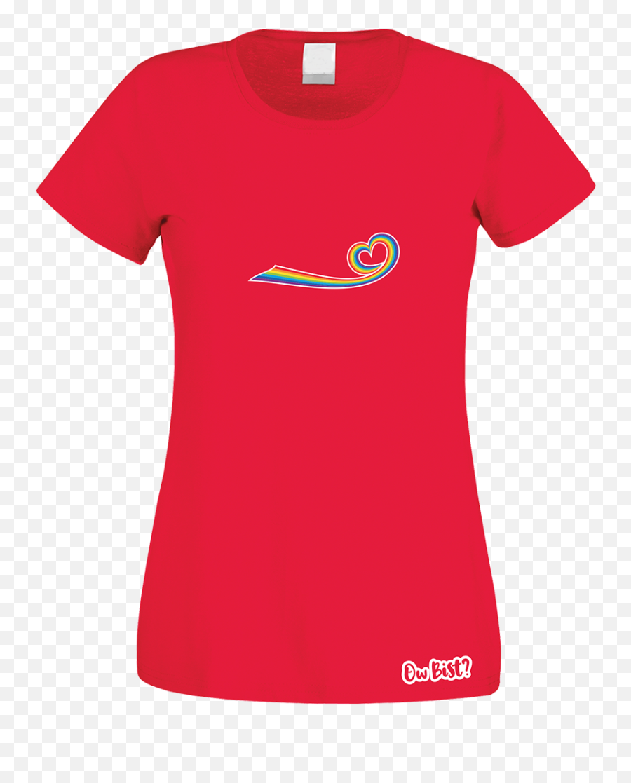 Rainbow Heart T - Shirt Ladies Png,Rainbow Heart Png