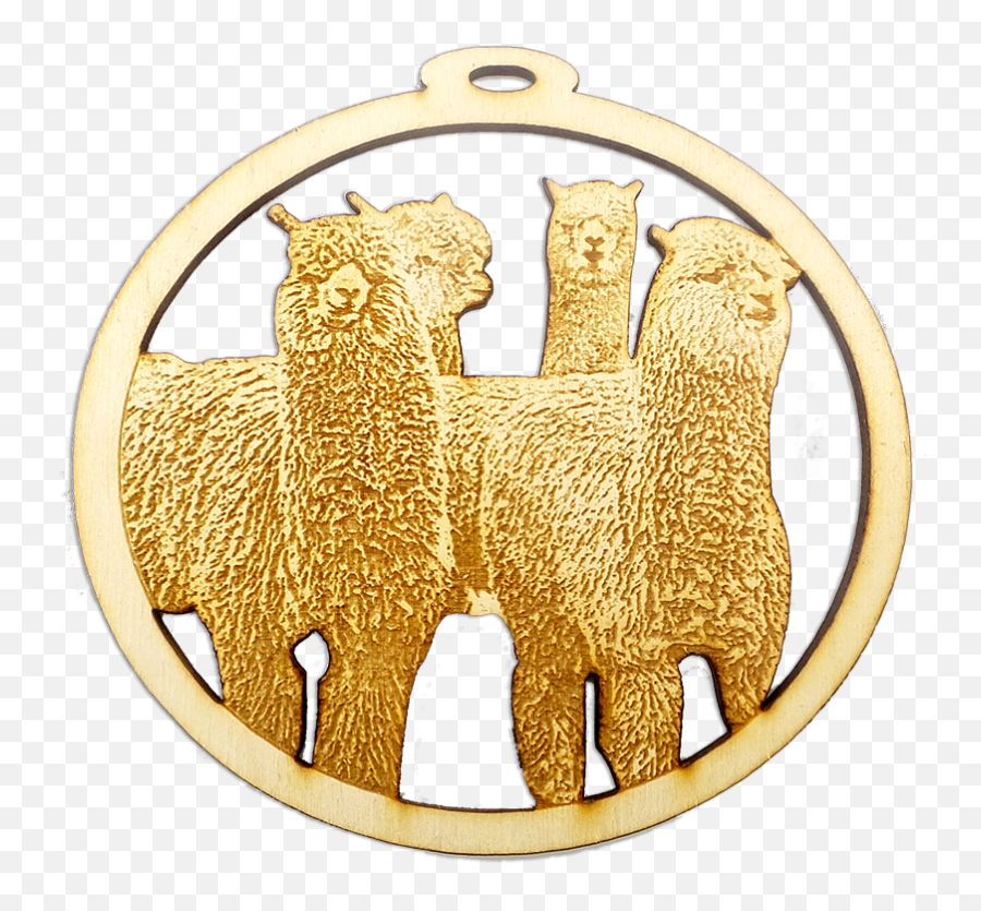 Personalized Herd Of Alpacas Ornament - Alpaca Png,Alpaca Png