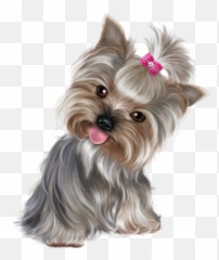 Cute Puppy Png Clip Art - Clipart Puppy Png,Yorkie Png
