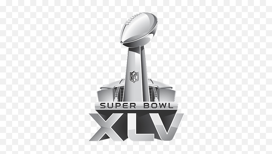 Super Bowl Xlv - Super Bowl Xlv Logo Png,Super Bowl Trophy Png