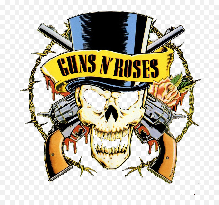 Guns N Roses Music Emblem Transparent - Guns And Roses Logo Png,Transparent Guns