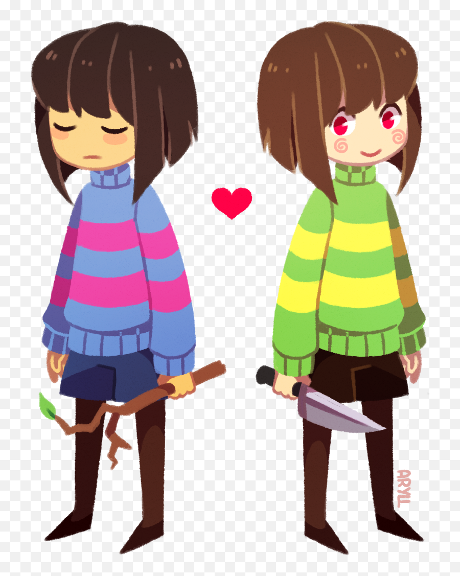 Undertale Chara Png - Aryll On Twitter Undertale Frisk Frisk And Chara,Frisk Transparent