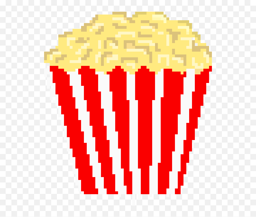 Popcorn Pixel Art Minecraft Clipart - Full Size Clipart Popcorn Pixel Art Png,Minecraft Logo Pixel Art