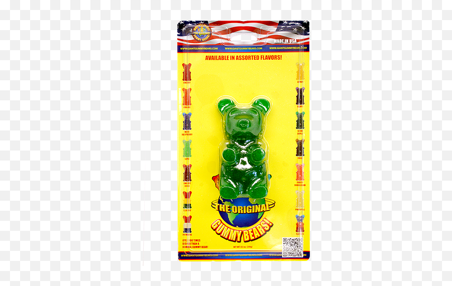 Giant Sour Apple Gummy Bear Bears Gummies Cold Pack - Gummy Bear Png,Gummy Bear Logo