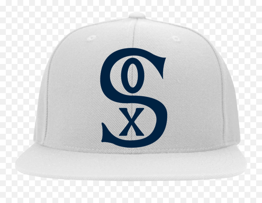 Official Chicago White Sox Throwback Logo Yupoong Flat Bill Twill Flexfit Cap - For Baseball Png,Chicago White Sox Logo Png