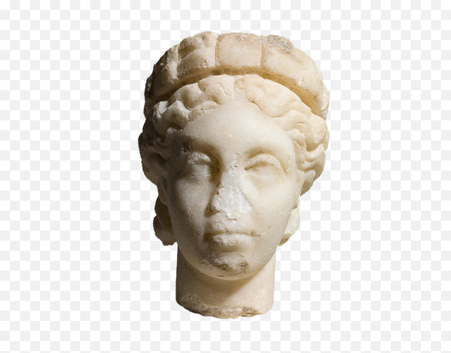 Head Of A Woman Wearing Crown - Classical Sculpture Png,Roman Bust Png