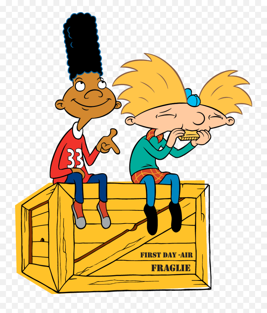 Hey Arnold Nickelodeon Cartoons 90s - Hey Arnold Sticker Png,Hey Arnold  Transparent - free transparent png images 