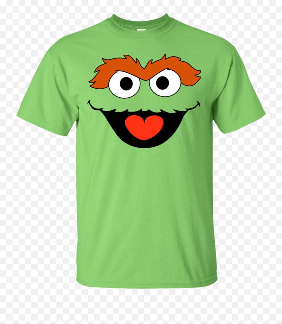 Sesame Street Oscar The Grouch Face Shirt Hoodie - Huckleberry Hound T Shirt Png,Oscar The Grouch Transparent
