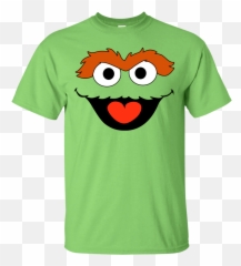 Sesame Street Oscar The Grouch Face Shirt Hoodie - Huckleberry Hound Shirt png