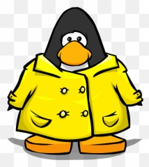 Yellow Raincoat Club Penguin Wiki Fandom - Yellow Raincoat Cartoon Png,Icon Rain Jacket