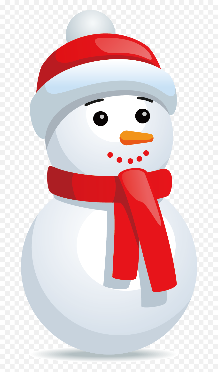 Snowman Vector Design Christmas Icon - Transparent Snowman Vector Png,Christmas Vector Png