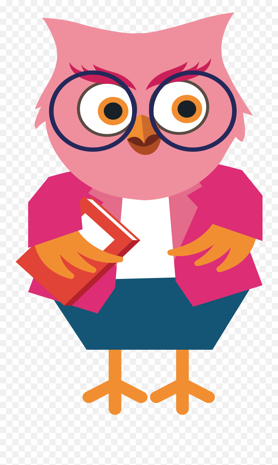 Cute Owl Teacher Clipart - Cute Teacher Owl Clipart Png,Teacher Clipart Png