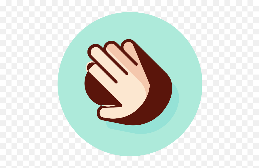 Blue Hand Vector Svg Icon - Png Repo Free Png Icons Sign Language,Hand Icon Circle