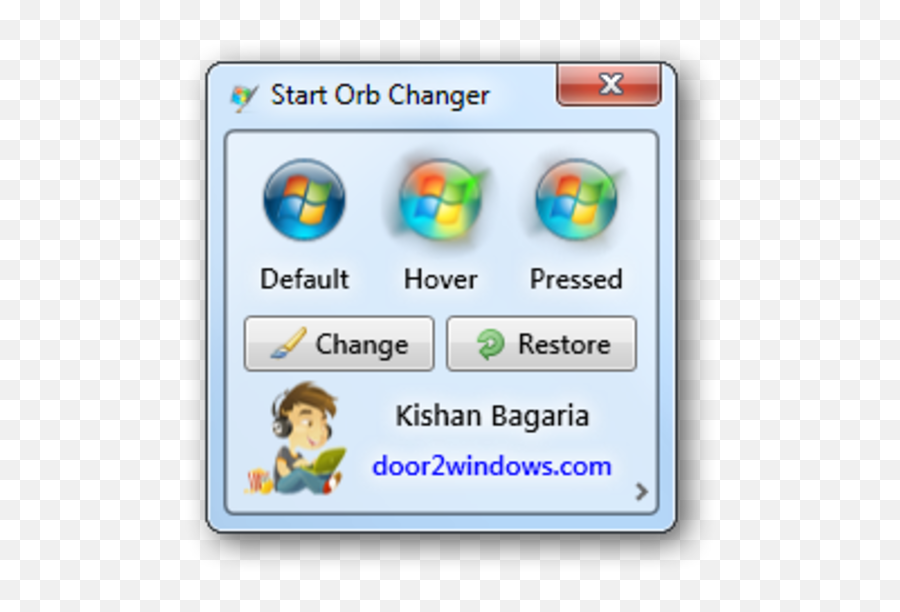 Windows 7 Start Orb Changer - Free Download Windows 7 Start Buttons Png,Windows 7 Logo Png
