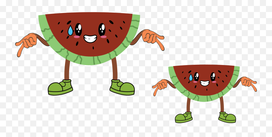 Watermelon Kids Coloring Vector Icon - Watermelon Png,Social Icon Vectors