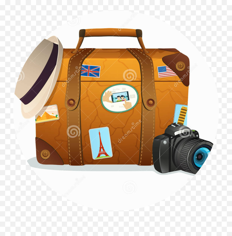 Download Vintage Suitcase Icon - Full Size Png Image Pngkit Travel Suitcase With Stickers,Suitecase Icon