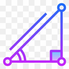 Trigonometry Icon In Gradient Line Style - Dot png
