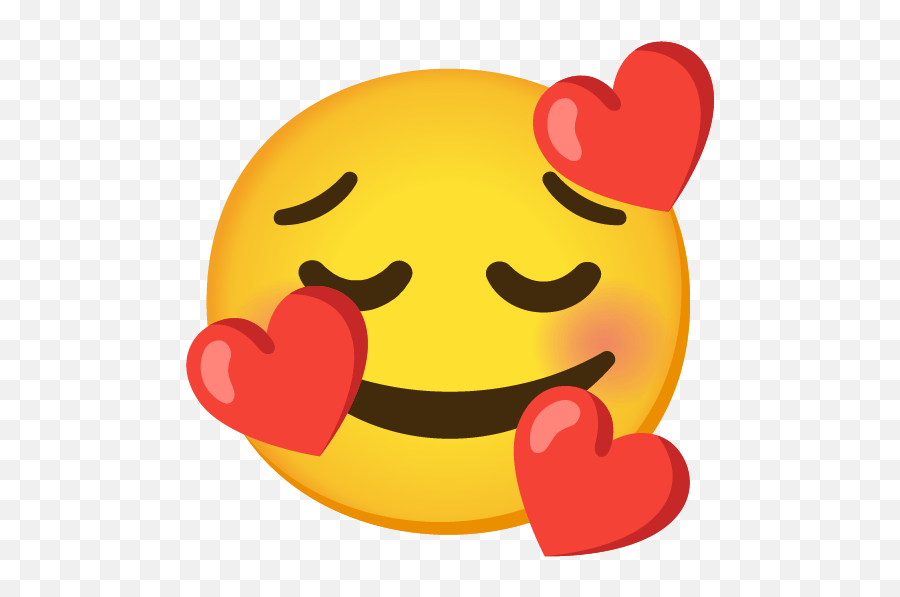 Emoji Mashup Bot - Three Smiling Face With Hearts Face Google Png,Smiley Icon Meanings