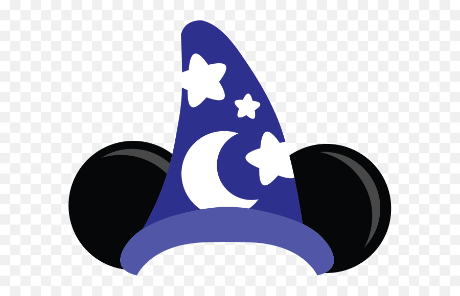 Sorcerer Mickey Hat Clipart - Sorcerer Mickey Hat Clipart Png,Wizard Hat Png