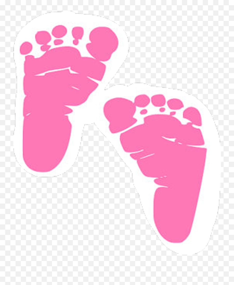 Download Hd Pink Baby Footprints Png - Free Baby Footprint Svg,Footprints Transparent