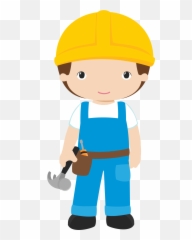 Construção - Kid Construction Worker Clipart Png,Bob The Builder Png