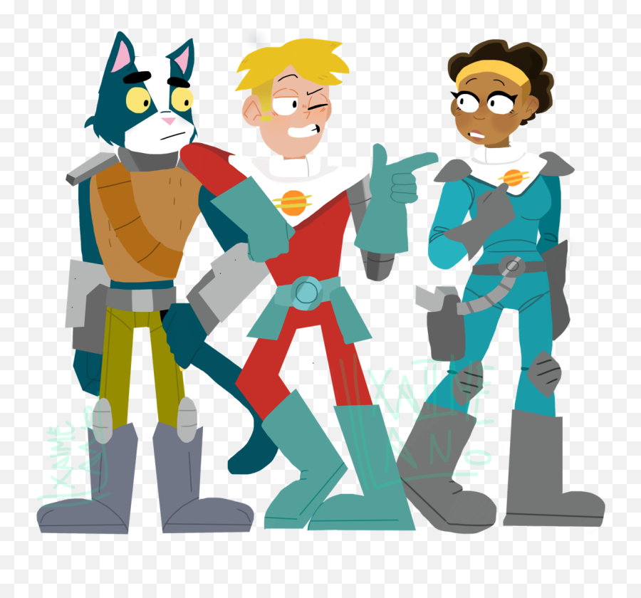 Final Space Uwu Its The Iconic Trio - Cartoon Png,Uwu Png