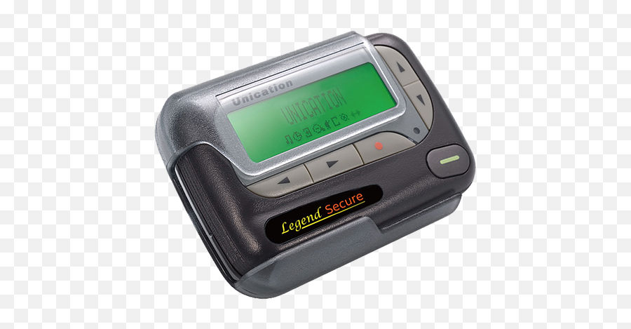 Unication Legend Secure Alphanumeric Pager Leavitt - Beeper Png,Pager Png