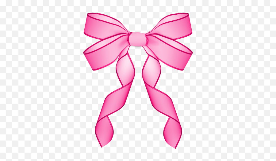 Pink Ribbon Bow Transparent U0026 Png Clipart Free Download - Ywd Pink Bow Ribbon Drawn,Pink Bow Png