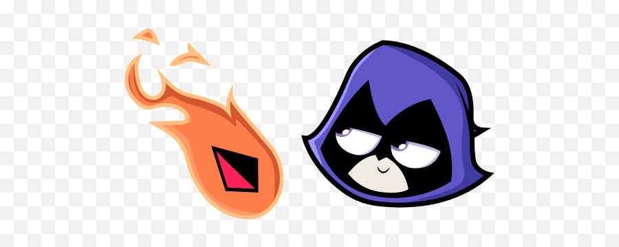 Teen Titans Go Raven Cursor U2013 Custom Browser Extension - Clip Art Png,Teen Titans Logo Png